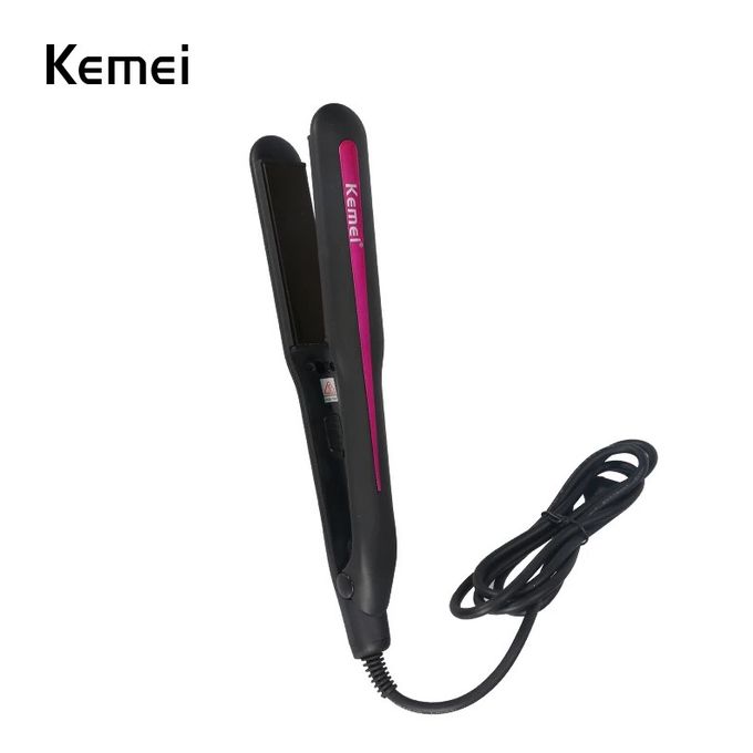 Kemei Fer à lisser professionnel en céramique, chauffage rapide, lisseur de cheveux