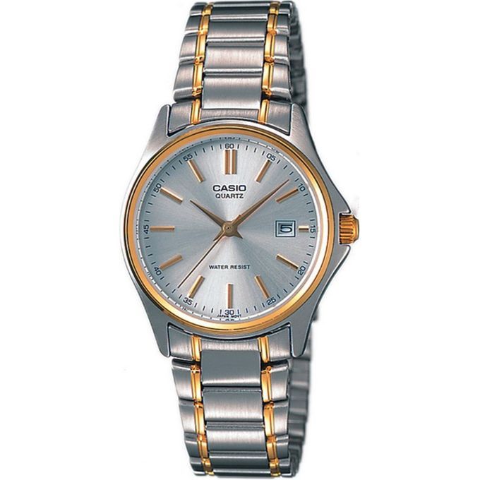 Casio Montre femmes en acier inoxydable bicolore LTP 1183G 7ADF