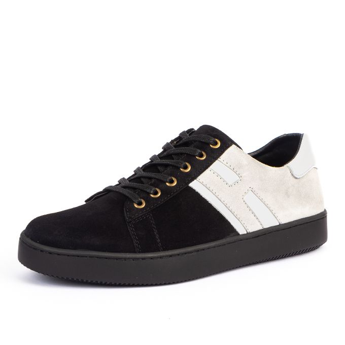 D'Urbano Baskets basses D'Urbano en Cuir Daim - Noir.