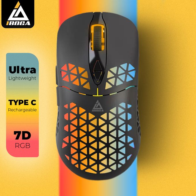 iboga Souris Gamer sans fil rechargeable ultra-légère Commandes DPI Câble  USB de type C inclus à prix pas cher