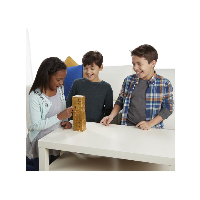 Generic Hasbro Gaming Jenga Gold, 54 Gold Bar, Jeu Éducatif pour Adultes et  Enfants à prix pas cher