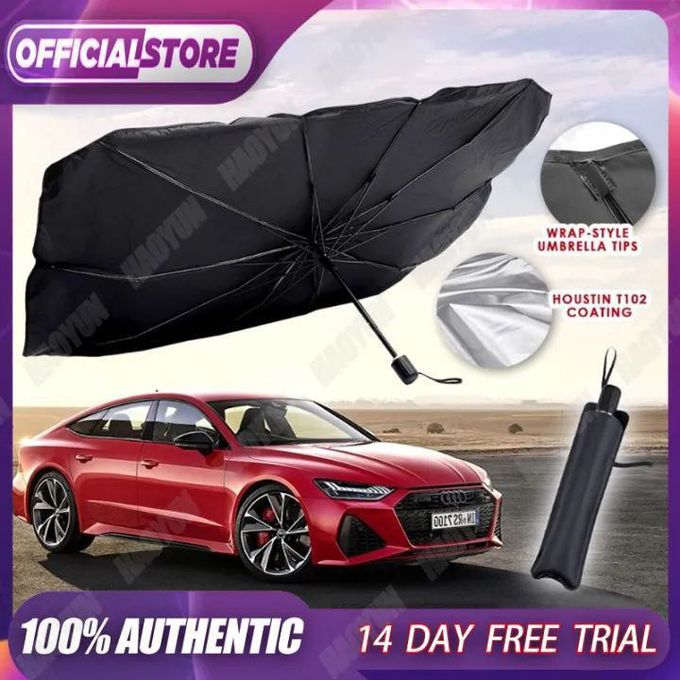 Parapluie pare-soleil pliable pour pare-brise de voiture - 125 x