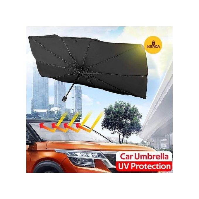Generic Couvre Pare-brise voiture Parapluie pliable, Forme Pare