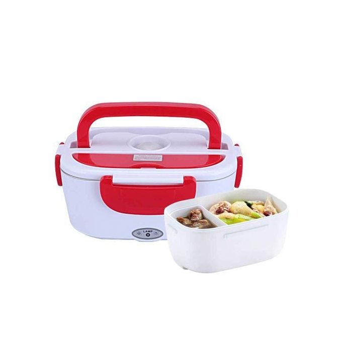 Lunch Box Électrique Portable, Boîte Chauffante de Repas en Acier Plastique