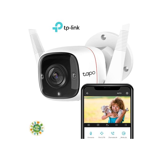 TP-Link Tapo C310 Extérieure Caméra de Surveillance WiFi, Caméra de sécurité + sticker