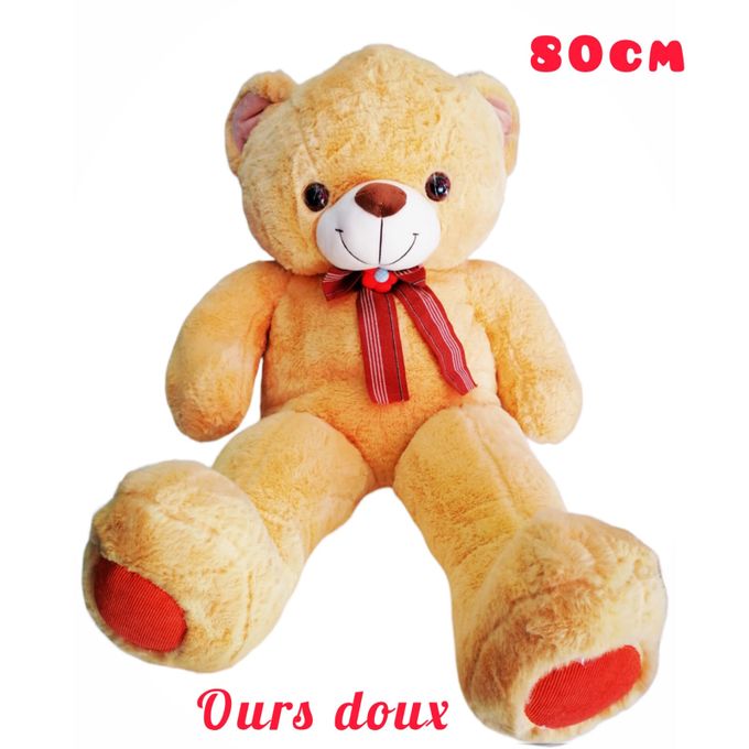 Generic Peluche Ours G ant 80cm caramel cadeau saint valentin