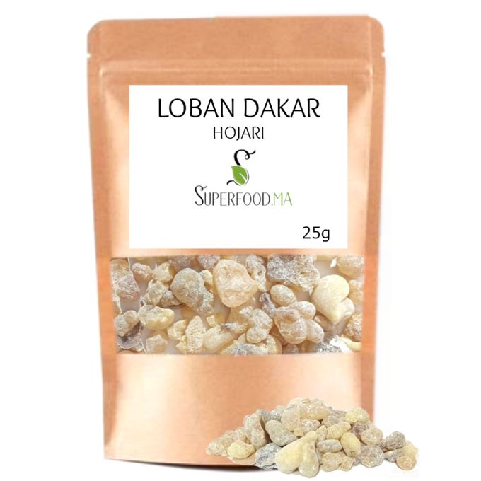 PUR OLIBAN DAKAR HOJARI OMANI COMESTIBLE ET COSMETIQUE ANTI RIDES NATUREL - 25g
