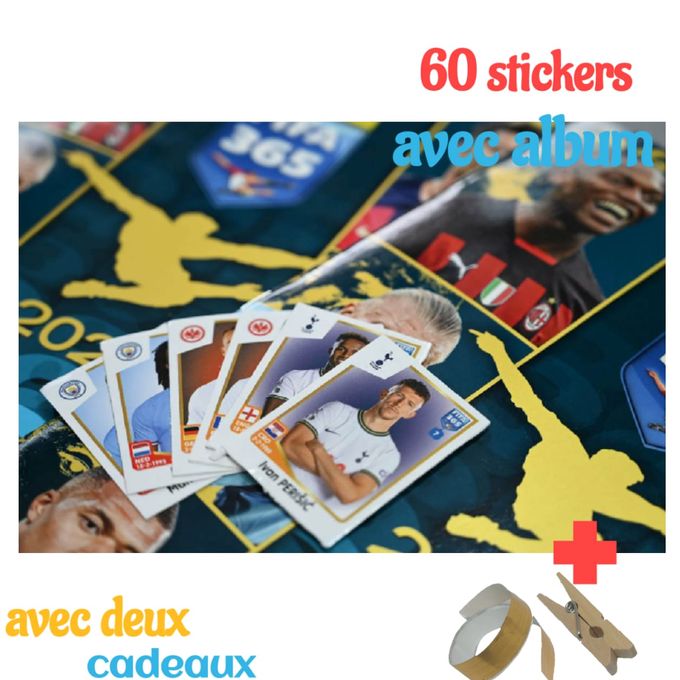 Panini Pincette avec 50 Cartes autocollant FIFA 365 officiel 2023