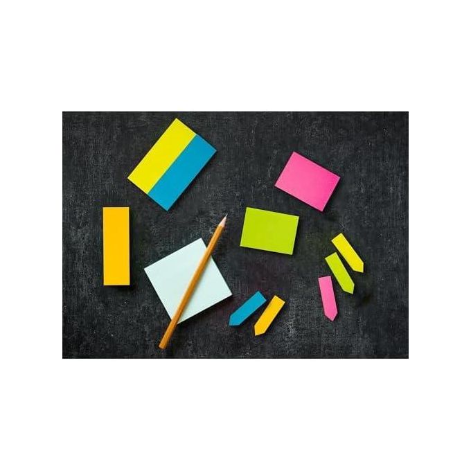 Post-it Super Sticky Notes, 5 blocs de notes autocollantes, 7,6 x 7,6 cm, Fournitures scolaires, produits de bureau, notes autocollantes pour surfaces verticales, moniteurs, murs et fenêtres