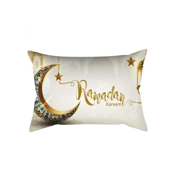 Taie d'oreiller Housse de coussin pour canapé Musulman Ramadan Iftar  Décorations pour la maison, sans noyau d'oreiller, taille: 45x45cm (23)