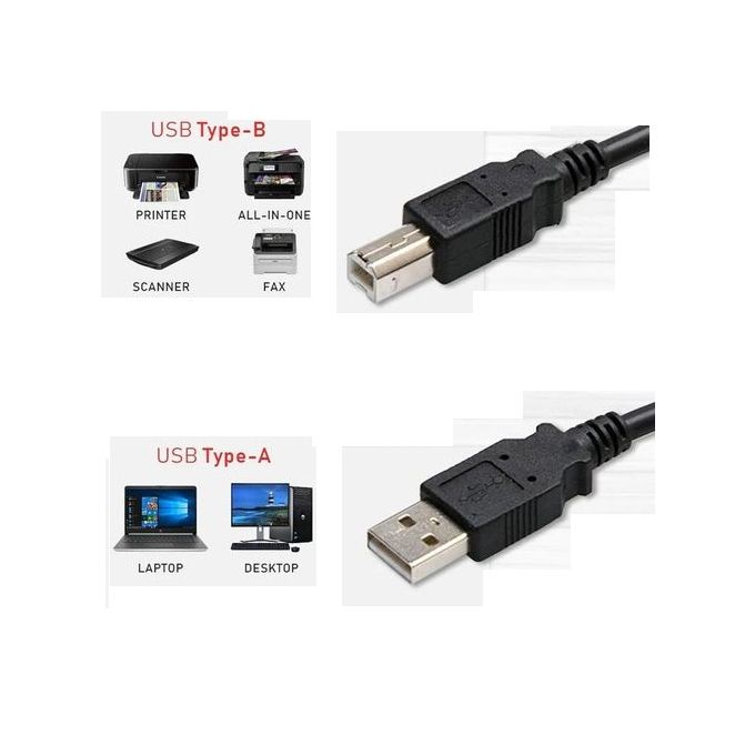 Generic Câble 1.5 mètres Pour imprimante Usb A - B Mâle Mâle