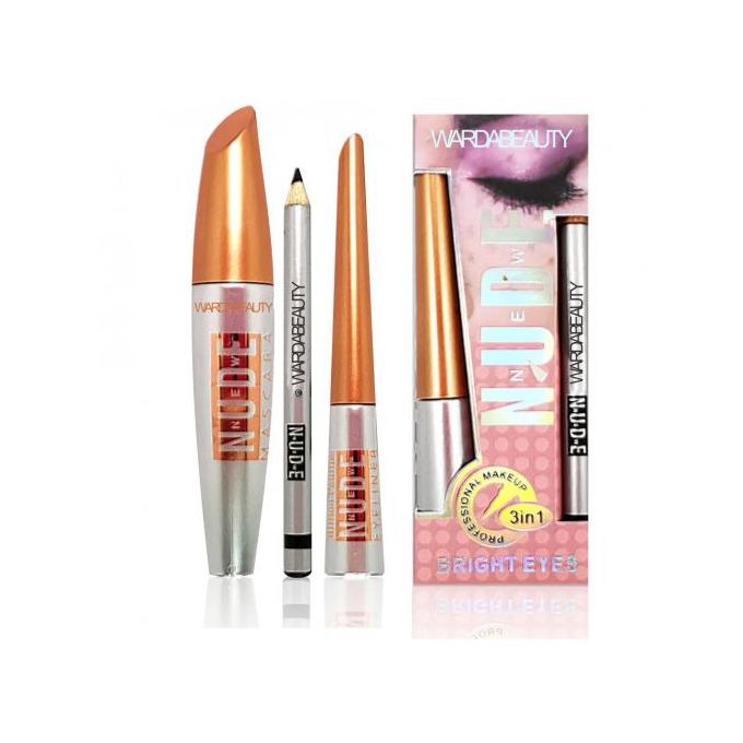 Bright Eyes Sourcils Kit 3 en 1 Mascara Eyeliner Crayon Yeux