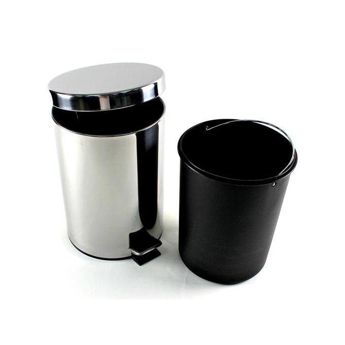 Generic Poubelle Salle De Bain A Pedale Inox Brillant 3 Litre A