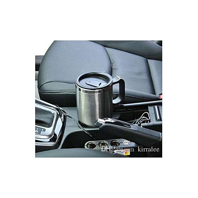 Generic Mug Chauffant Isotherme Électrique pour Voiture en Acier Inoxydable  12V à prix pas cher