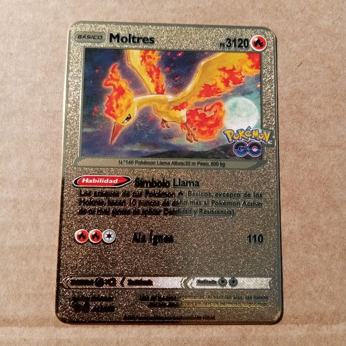 CARTE POKEMON GOLD MOLTRES 3120/METAL