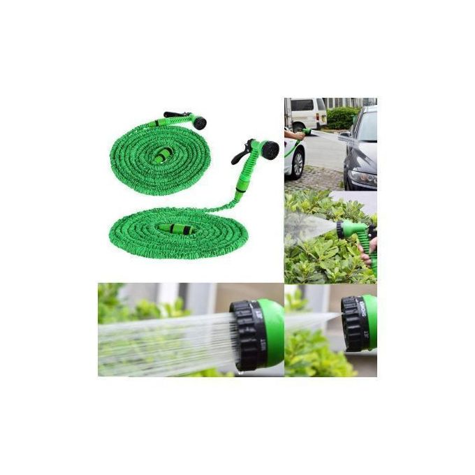 Tuyau d'Arrosage Extensible 30M / 100FT , Vegbirt Tuyau d'arrosage  Rétractable, Tuyau d'arrosage Extensible Vert Extensible - Cdiscount Jardin