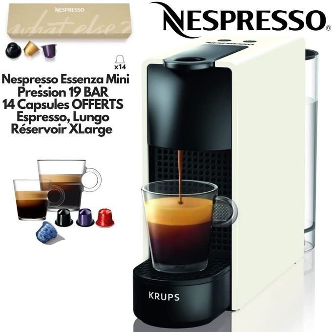 KRUPS MACHINE À CAFÉ NESPRESSO (Cafetière expresso à dosettes, Pressio