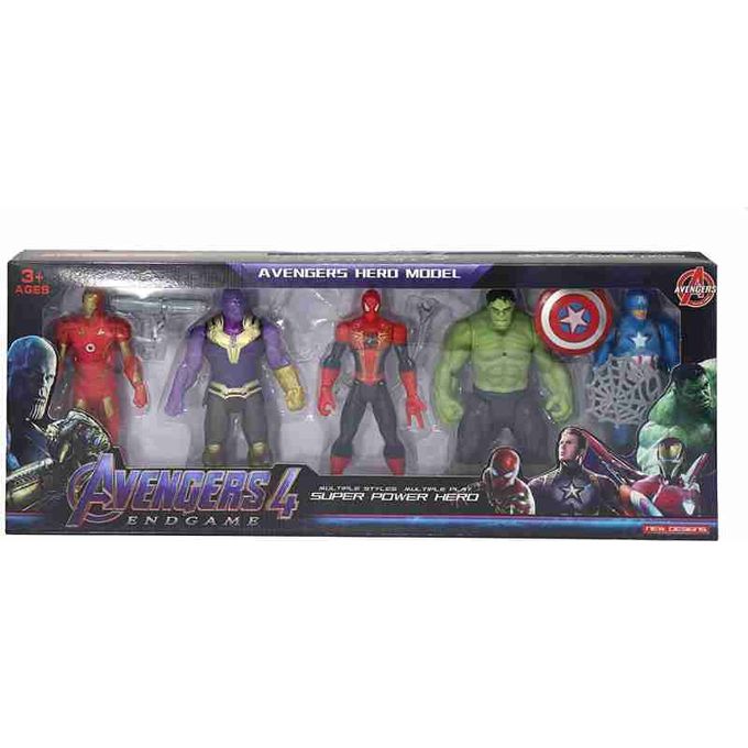 Generic Avengers Marvel Action Figurines, Iron man, hulk, captain America,  en pvc lot\3pcs à prix pas cher