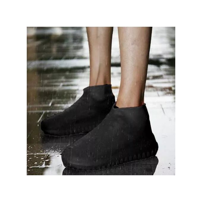 JTKREW Couvre-Chaussures en Silicone Noir imperméable pour la