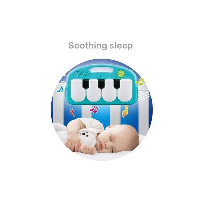 Generic Tapis piano Musical d'Éveil pour Bébé bleu 70 cm à prix