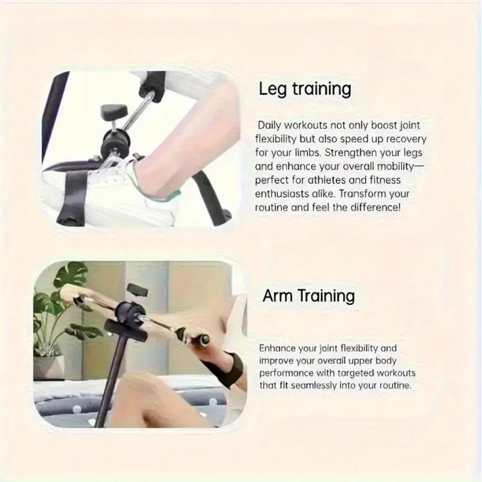 Mini Vélo d'Appartement, Pédalier Pliable por Jambes et Bras