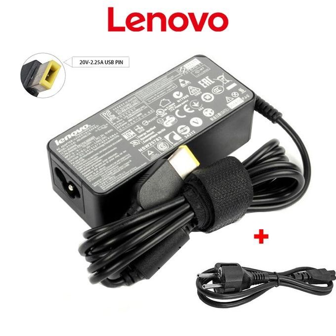 Lenovo chargeur Ordinateur Portable Lenovo USB 20V 2.25A - Prix pas cher