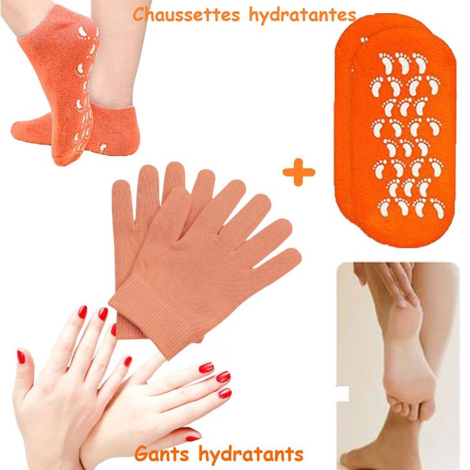 Generic Gants hydratantes avec chaussettes exfoliantes pour SPA Reparation de la Peau de pieds et mains a prix pas cher Jumia Maroc