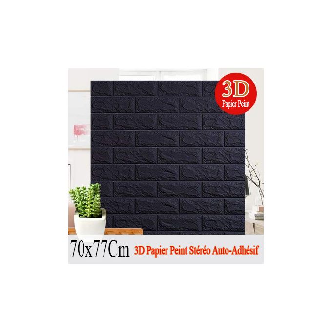Other 3D Créatif Auto Adhésif Motif Papier Peint - Noir à ...