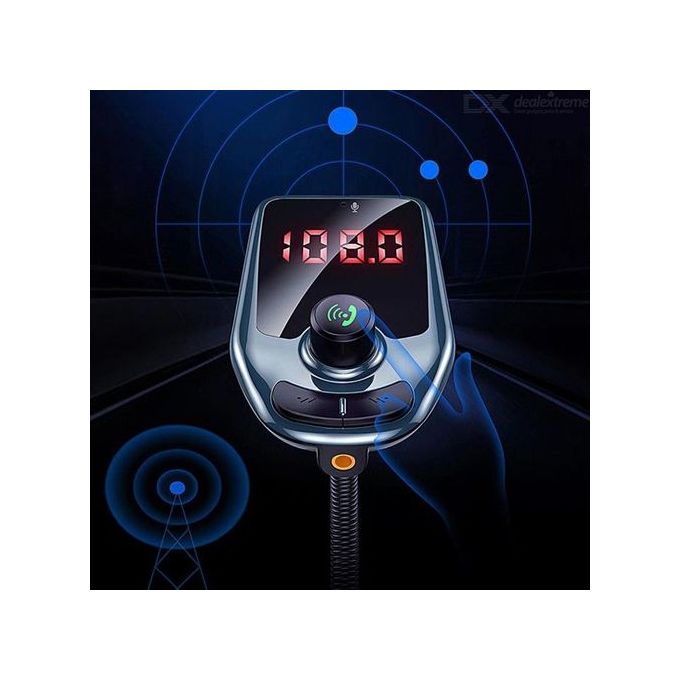 Emetteur FM de Voiture D5 - Bluetooth - lecteur MP3