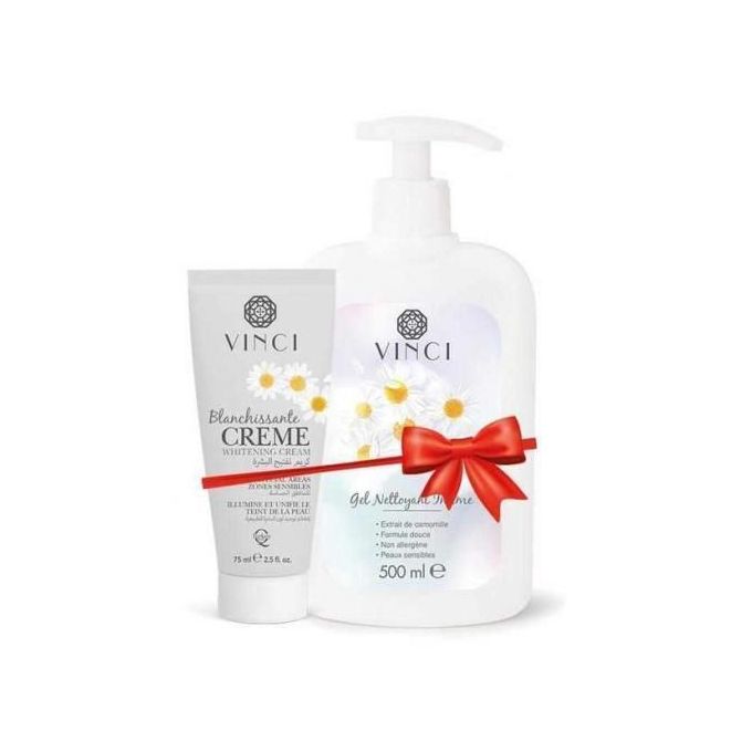 Vinci PACK Gel Nettoyant Intime 500ml+crème blanchissante des zones intimes