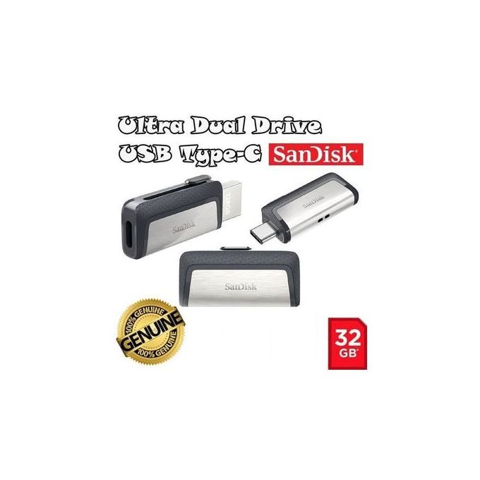 Sandisk Clé USB 3.1 Type-C à Double Connectique Ultra 32 Go