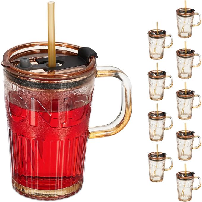 Gobelet Adulte 2 Poignées En Plastique Anti-Déversement Gobelet D'Alimentation Liquide Avec