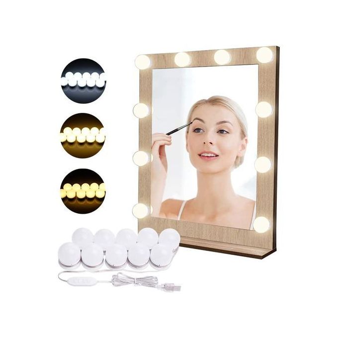 Generic 10pcs Ampoules Led pour miroir de maquillage, lumière à