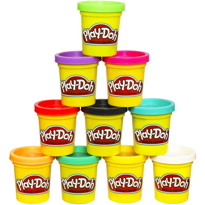 8 pots de pâte à modeler arc-en-ciel Play-Doh