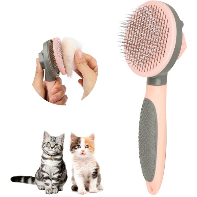 Generic Brosse toilettage autonettoyante pour chats et chiens, brosse de poils  animaux à prix pas cher