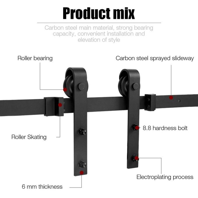 Generic Kit De Rail Pour Porte Coulissante Ensemble Industriel Pour Porte Suspendue En Bois 2 Metres A Prix Pas Cher Jumia Maroc