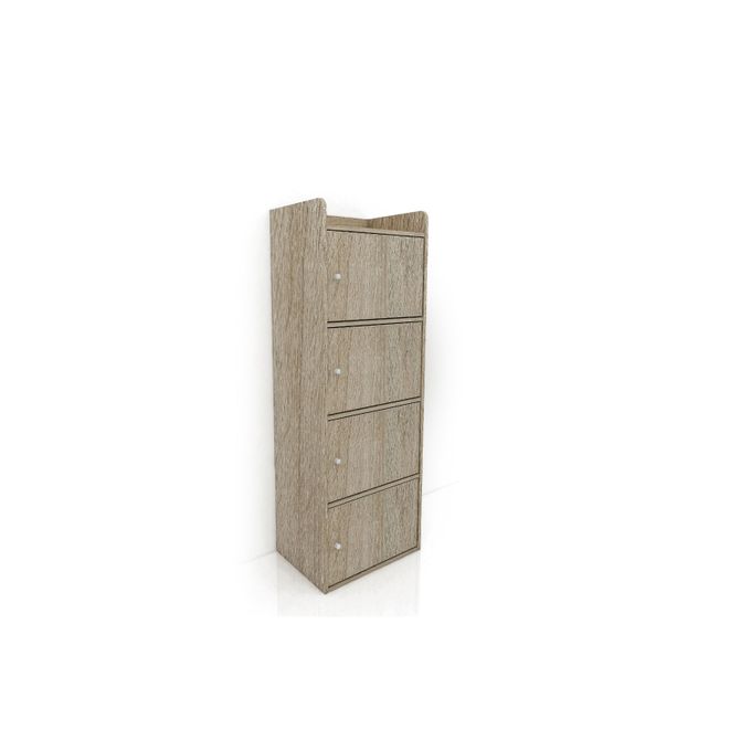 Kitea Polycube HVP 4 Portes 40x29x113,2cm - Oak