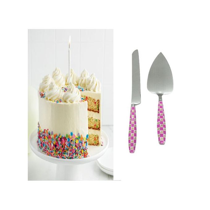 Offfre Ensemble de couteau spatule pour gâteau en acier inoxydable