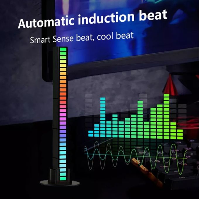 Generic Bande LED RGB, capteur de rythme musique ambiance pour les Setup  gaming à prix pas cher