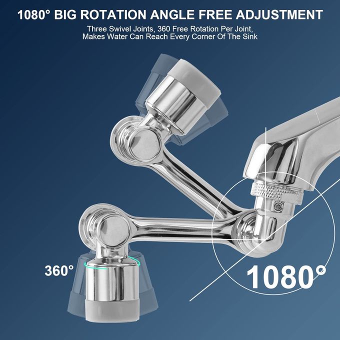 Embout de robinet rotatif à 1080 ° - Extension de robinet universel avec  filtre pulvérisateur pour le lavage du vi , la gargle[933]