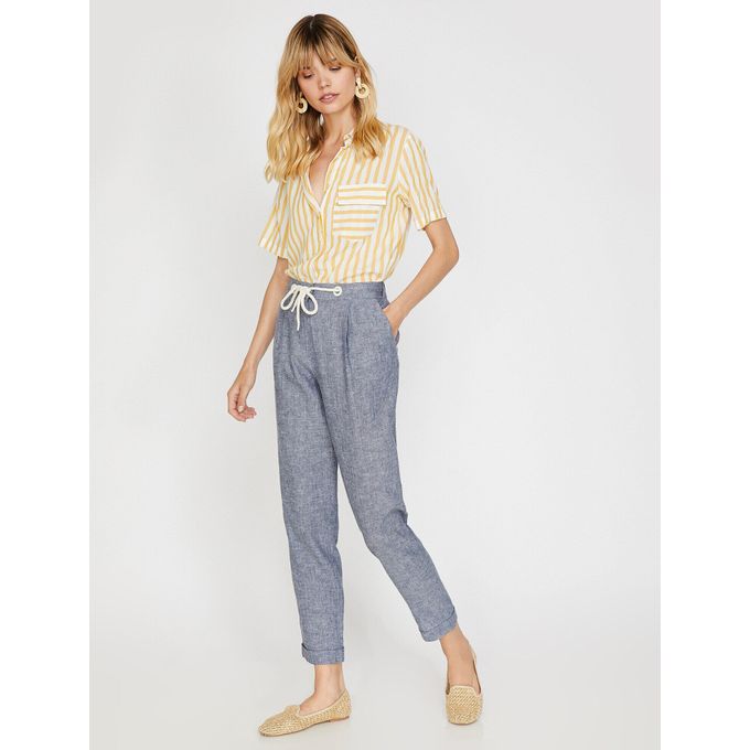 Koton Pantalon Femme - Bleu