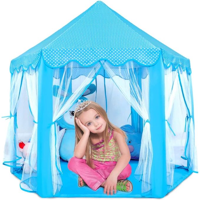 140cm Tente Enfant Chateau Princess Jeu de Tente Portable Tent