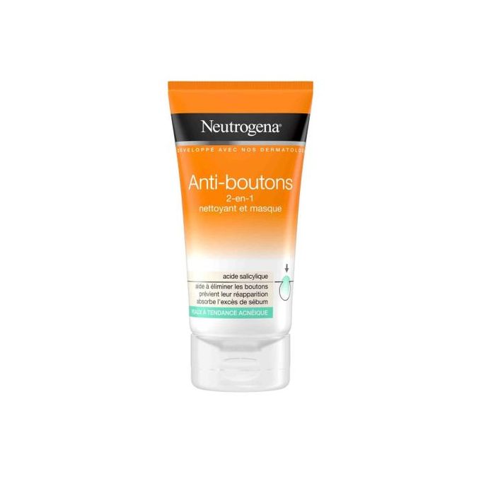 Neutrogena Anti-Boutons : 2-en-1 nettoyant et masque riche en acide salicylique