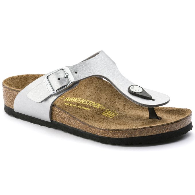 Birkenstock Gizeh Kids Birko-Flor Silver