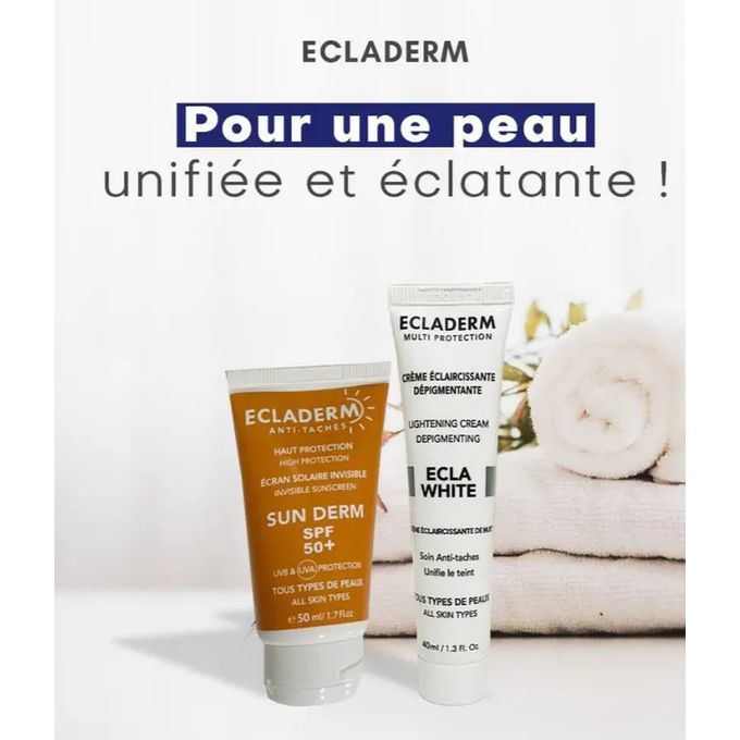 Ecladerm Pack éclat : écran solaire invisible SunDerm 50ml