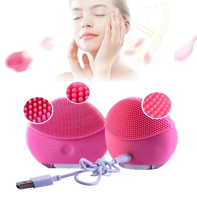 Sonic Mini brosse électrique et silicone de nettoyage pour visage - Rose à  prix pas cher