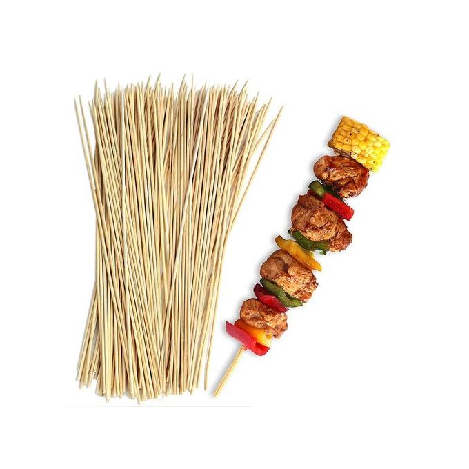 Generic boite 90 Piques En BOIS / BROCHETTE BARBECUE / brochettes Shish 30  cm à prix pas cher