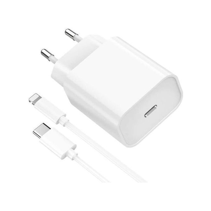 Adaptateur Secteur USB-C pour iPhone 12 pro max 11 pro and cable type c