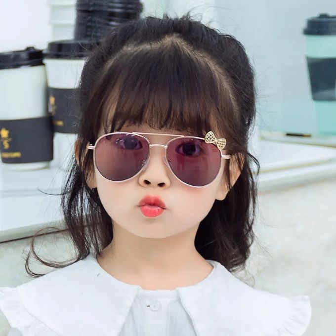lunettes de soleil pilote classique pour FILLES A la mode monture en métal