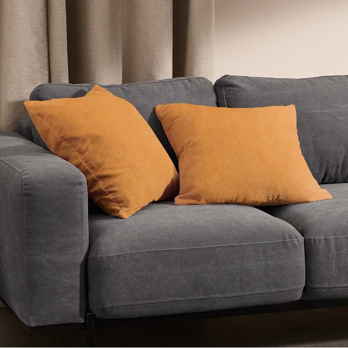 2x Housses de Coussin (45x45cm) (Abricots)